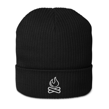 "Campfire" beanie with embroidery (ecological)