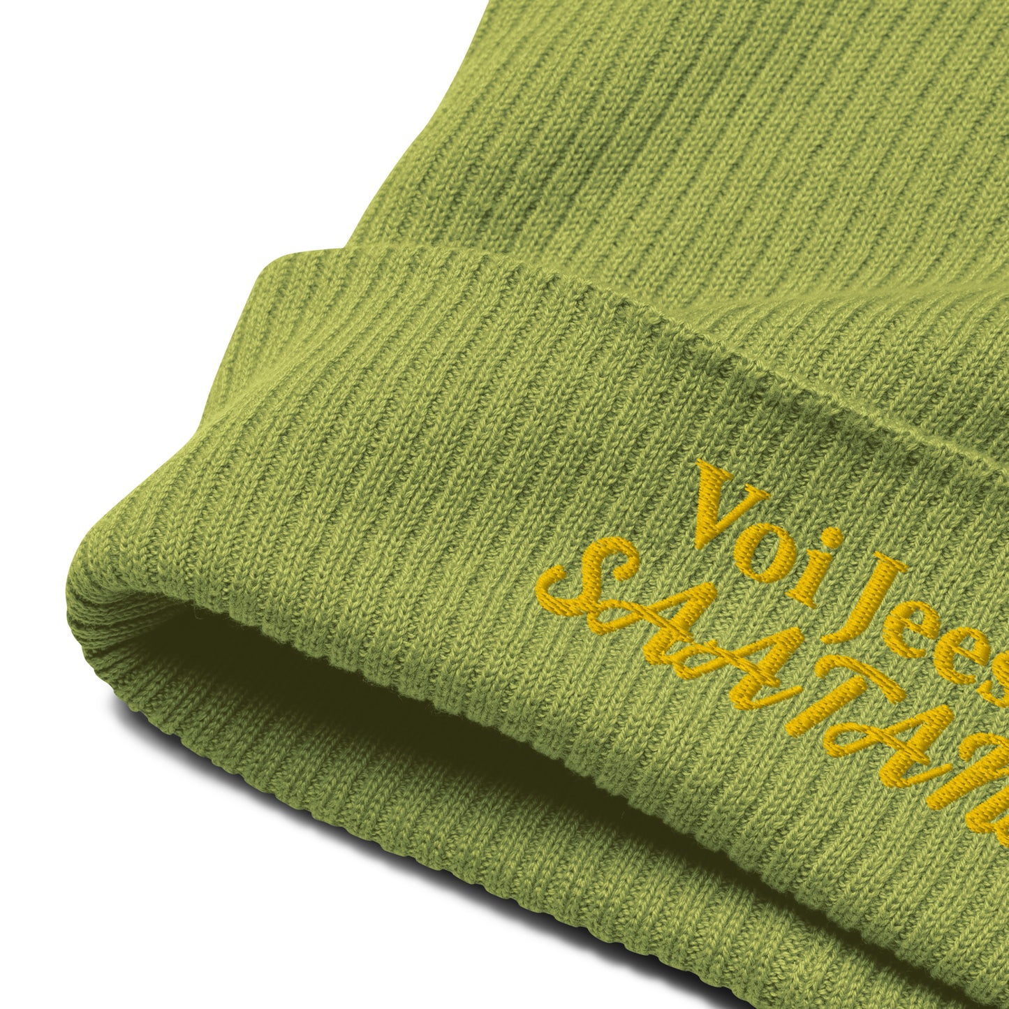 "Oh Jesus" Beanie with embroidery, ecological (customer's request)