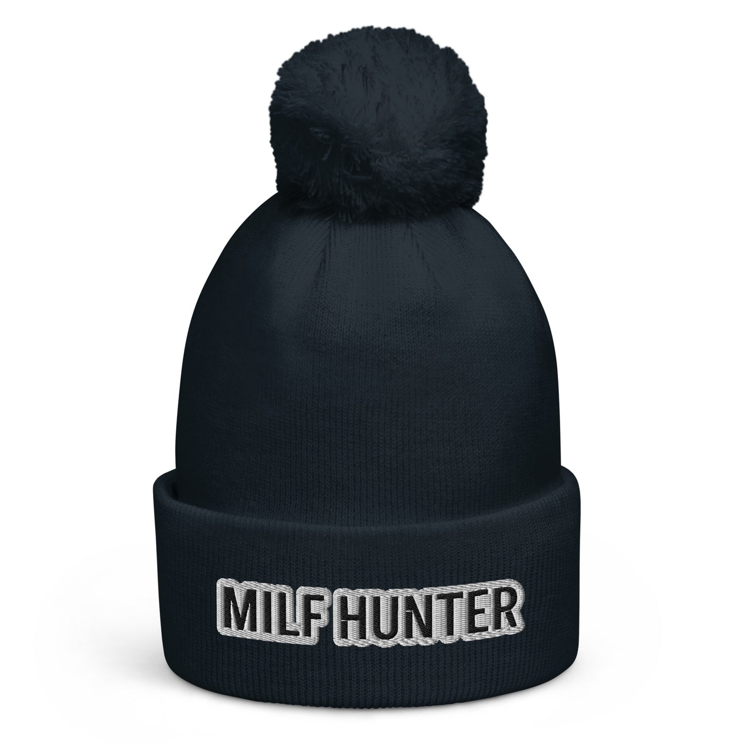 Mütze „Milf Hunter“ mit Quaste SCHWARZER TEXT