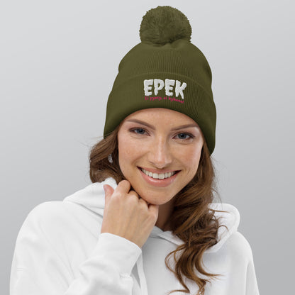 "EPEK" beanie with tassel