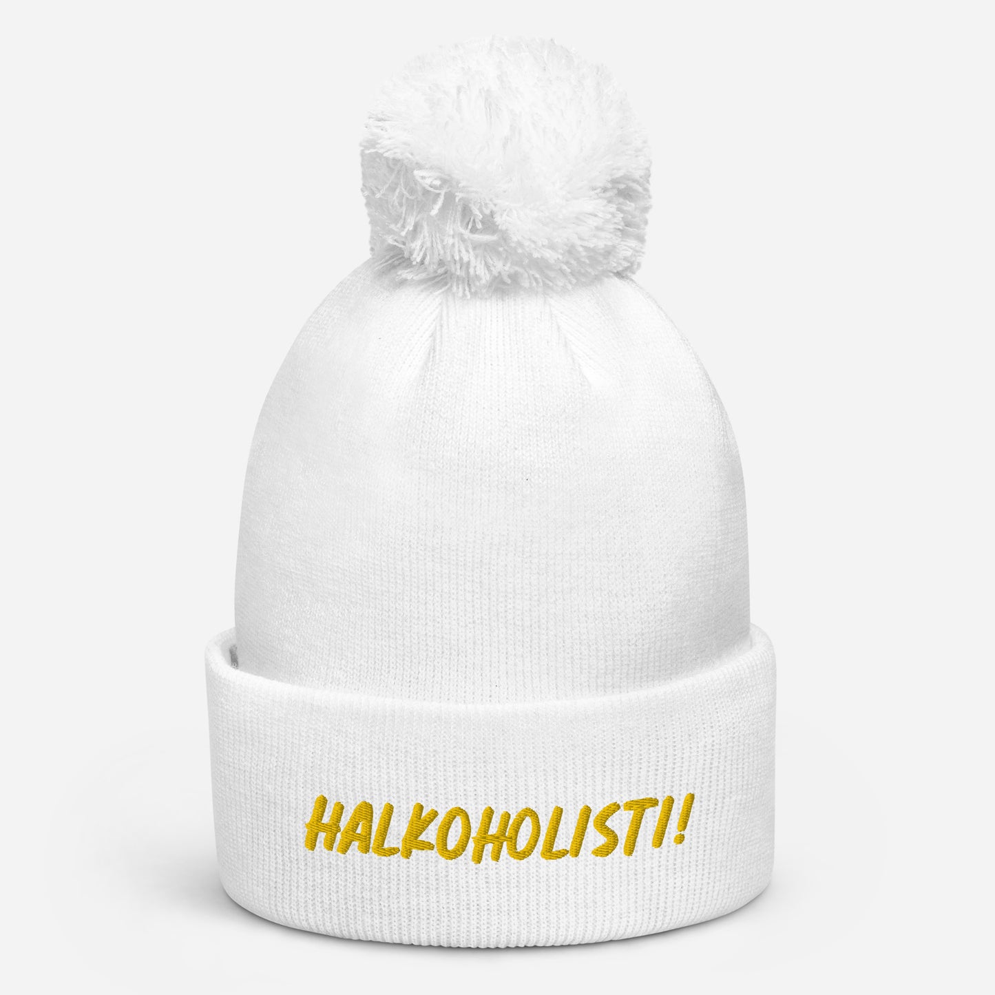 "Alcoholist" beanie with tassel (customer's request)