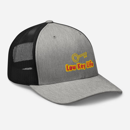 "Low key life" trucker cap