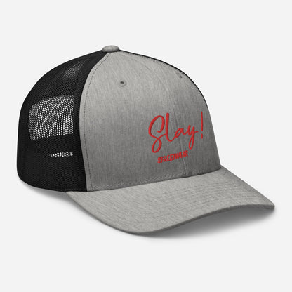 "Slay" trucker cap
