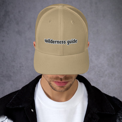 "Wilderness Guide" trucker cap