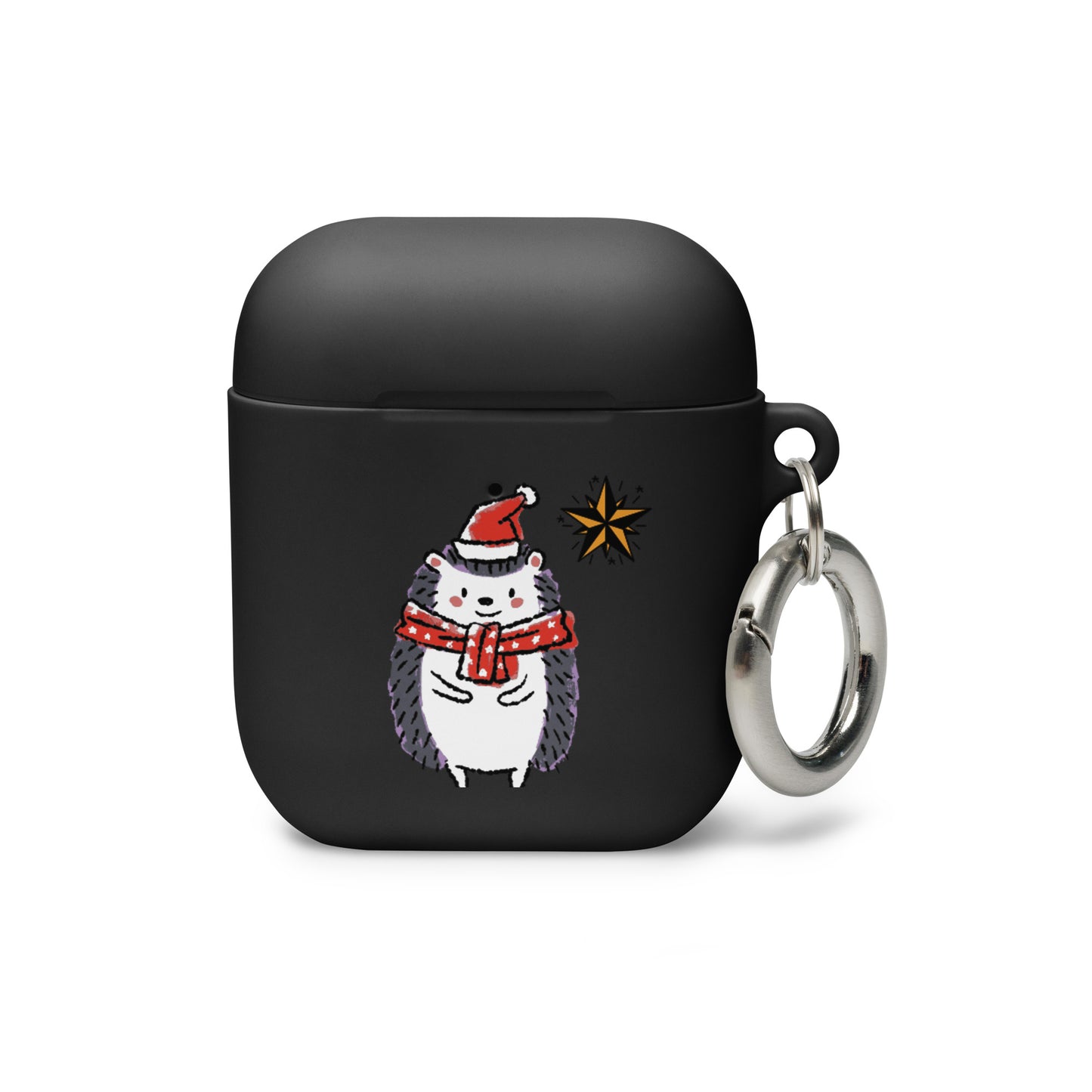 "Christmas hedgehog" AirPods® rubber protective case