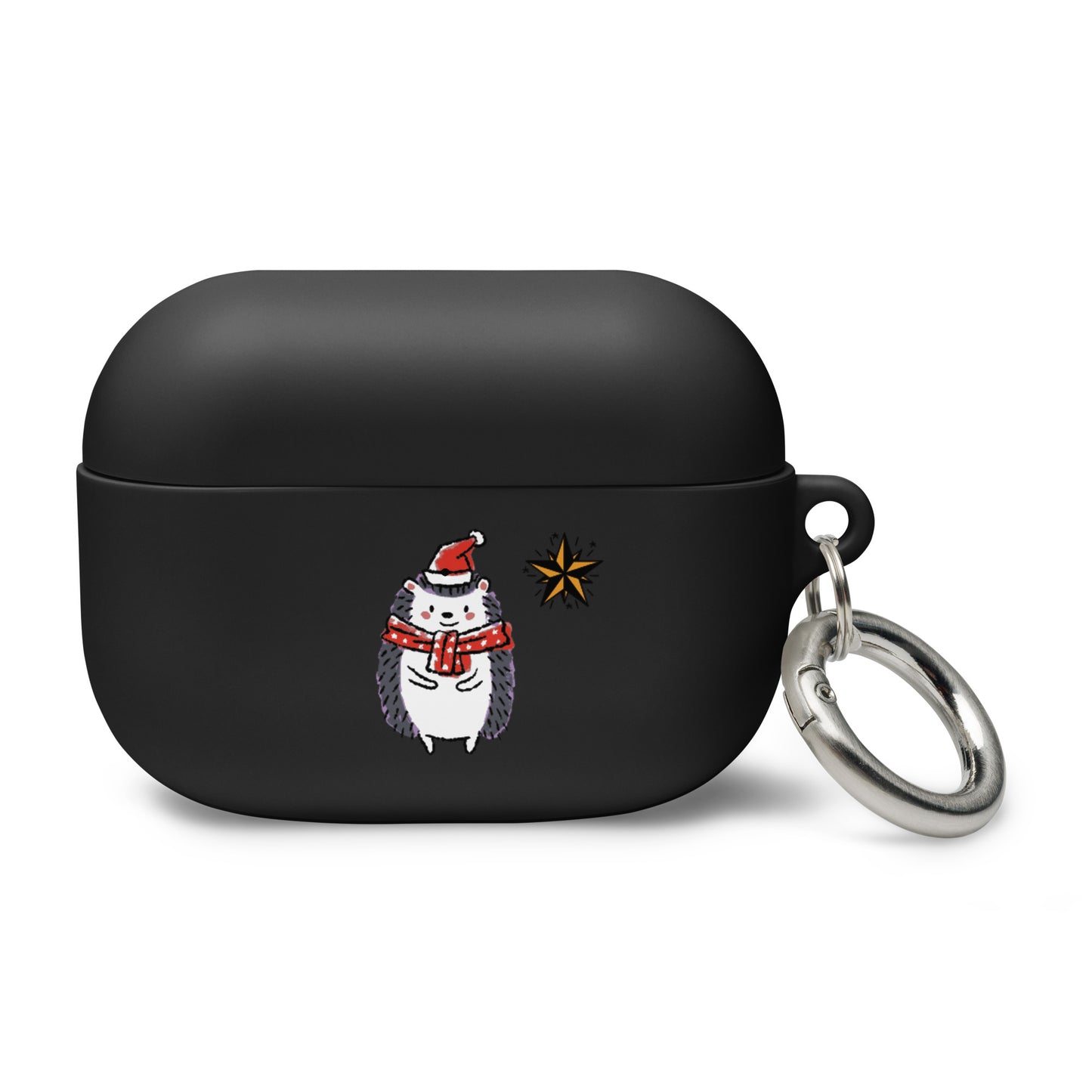 "Christmas hedgehog" AirPods® rubber protective case