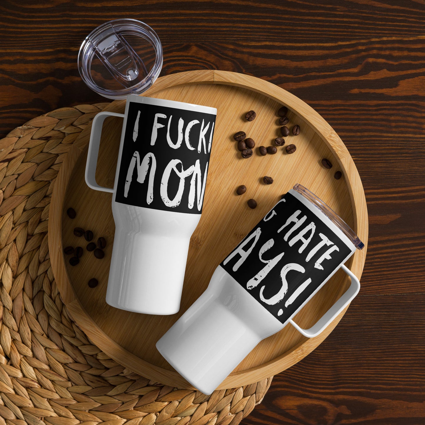 "I hate mondays" thermos mug 739ml