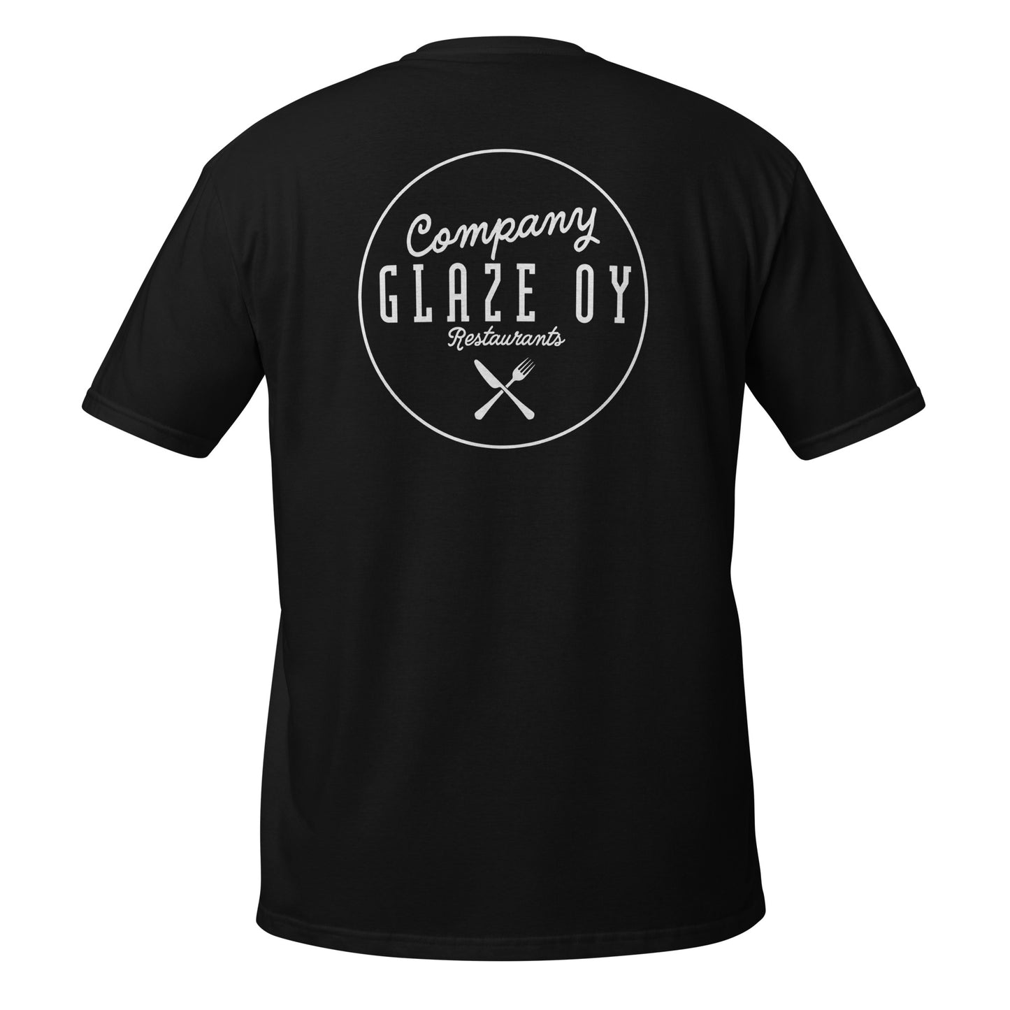 Unisex-T-Shirt „Company Glaze“ (weißes Logo)