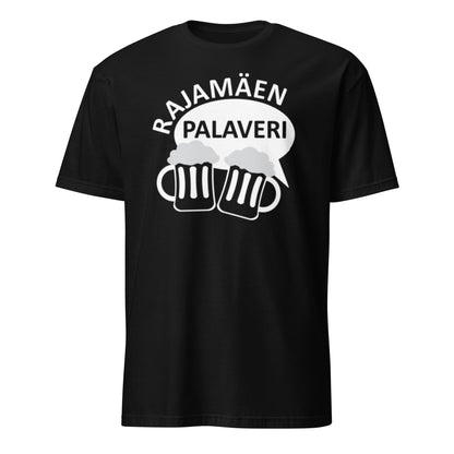 Unisex-T-Shirt „Rajamäki Palaveri“.