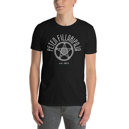 "Peten Fillaripaja" unisex t-paita (logo edessä)