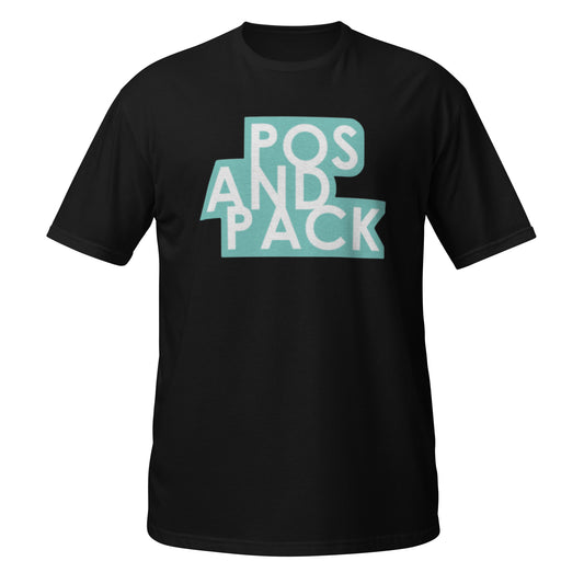 "POS AND PACK" unisex t-paita (minttu logo)