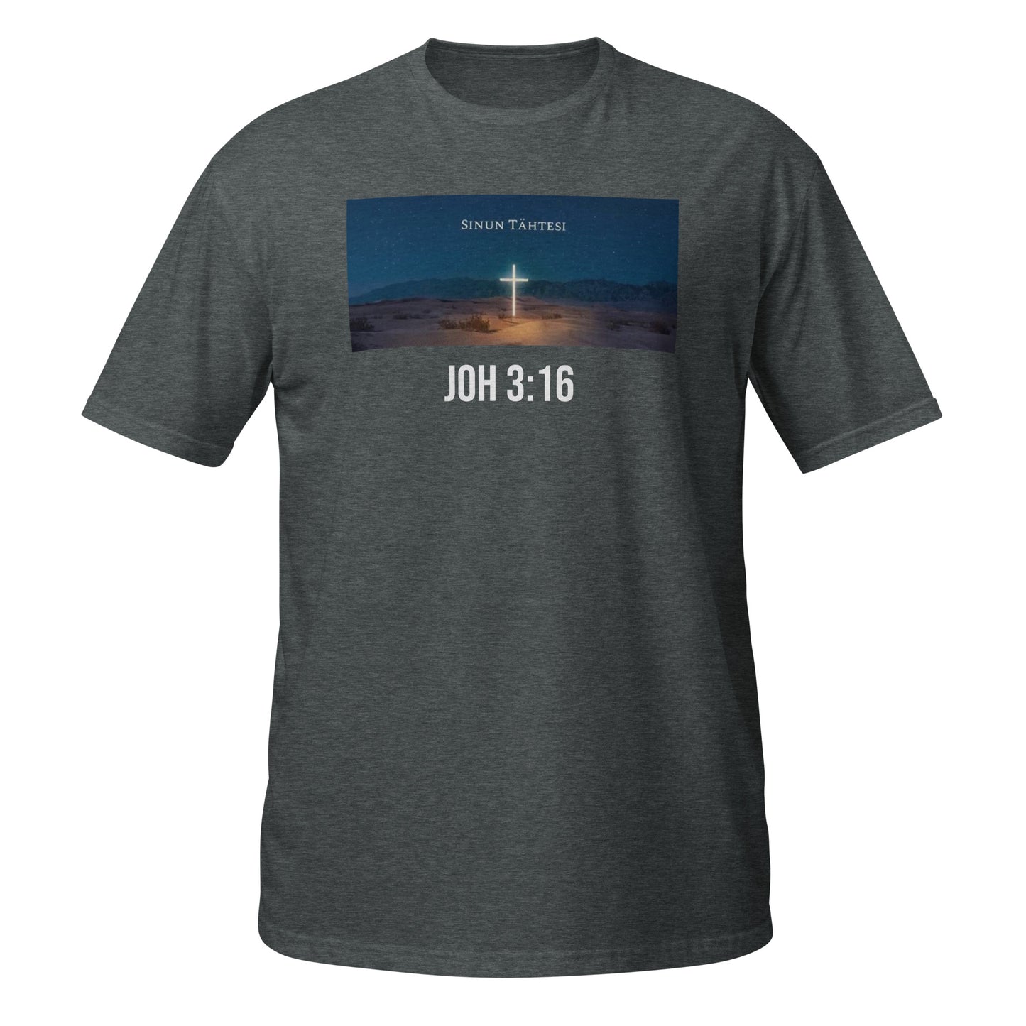 Unisex-T-Shirt „Johannes 3:16“.