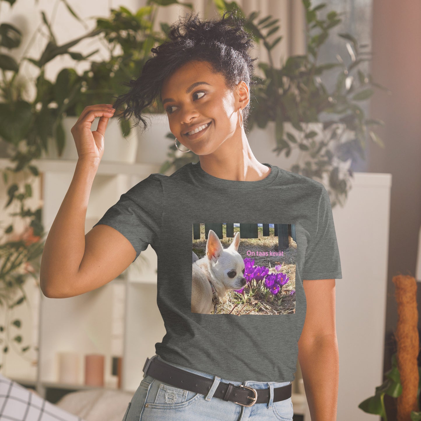 Unisex-T-Shirt „Frühling“ MIT TEXT