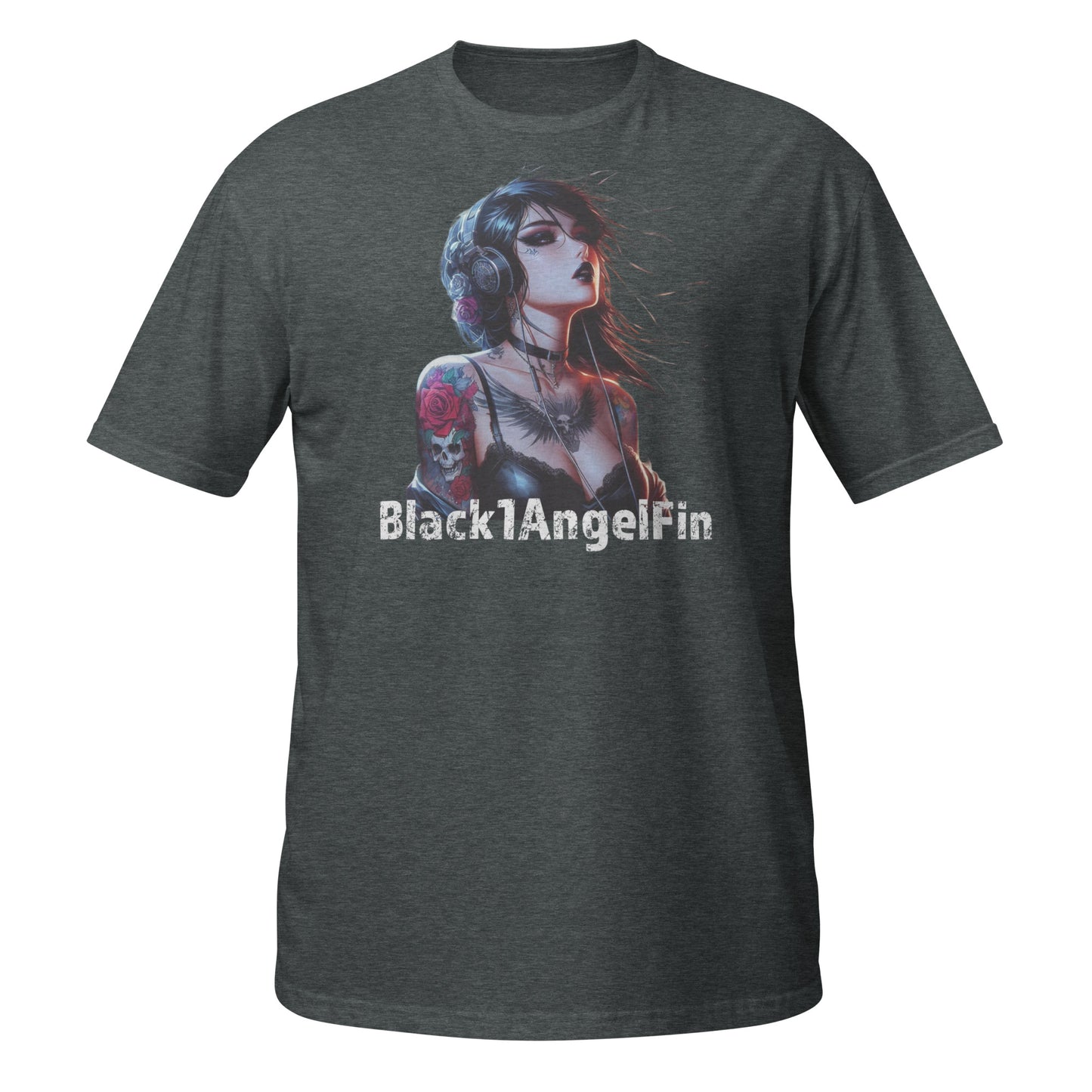 "BlackAngelFin" unisex t-paita (MissPullukka)