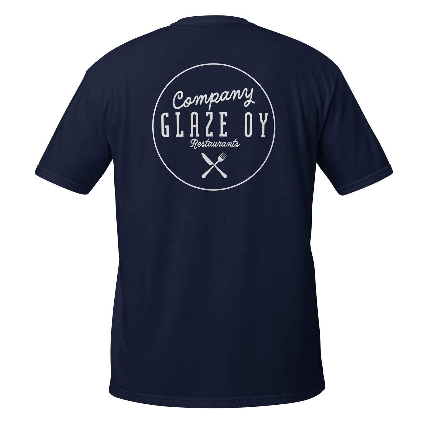 Unisex-T-Shirt „Company Glaze“ (weißes Logo)