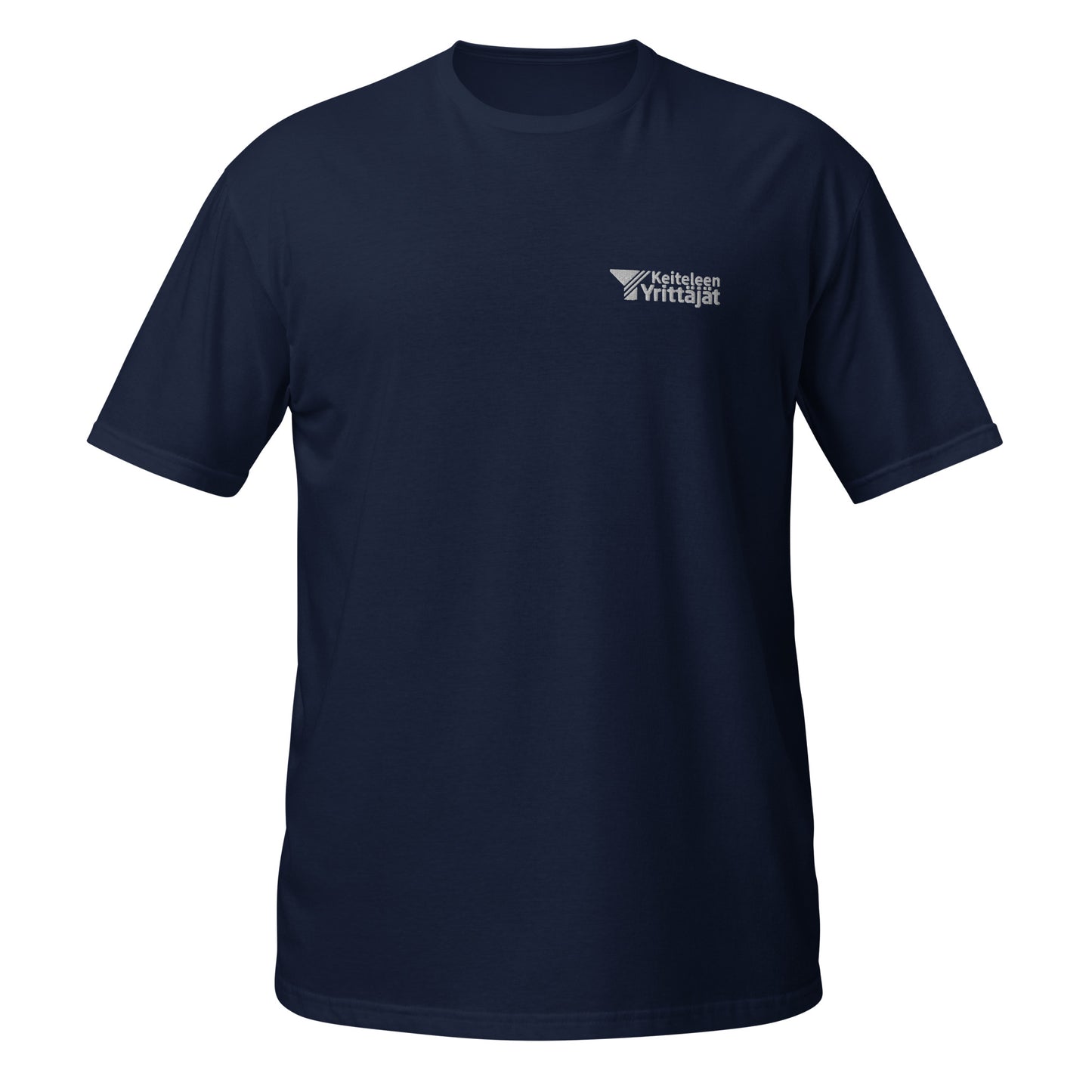 "Keiteleen Yrittäjät" unisex t-paita (brodeeraus rinnassa + printti selässä)