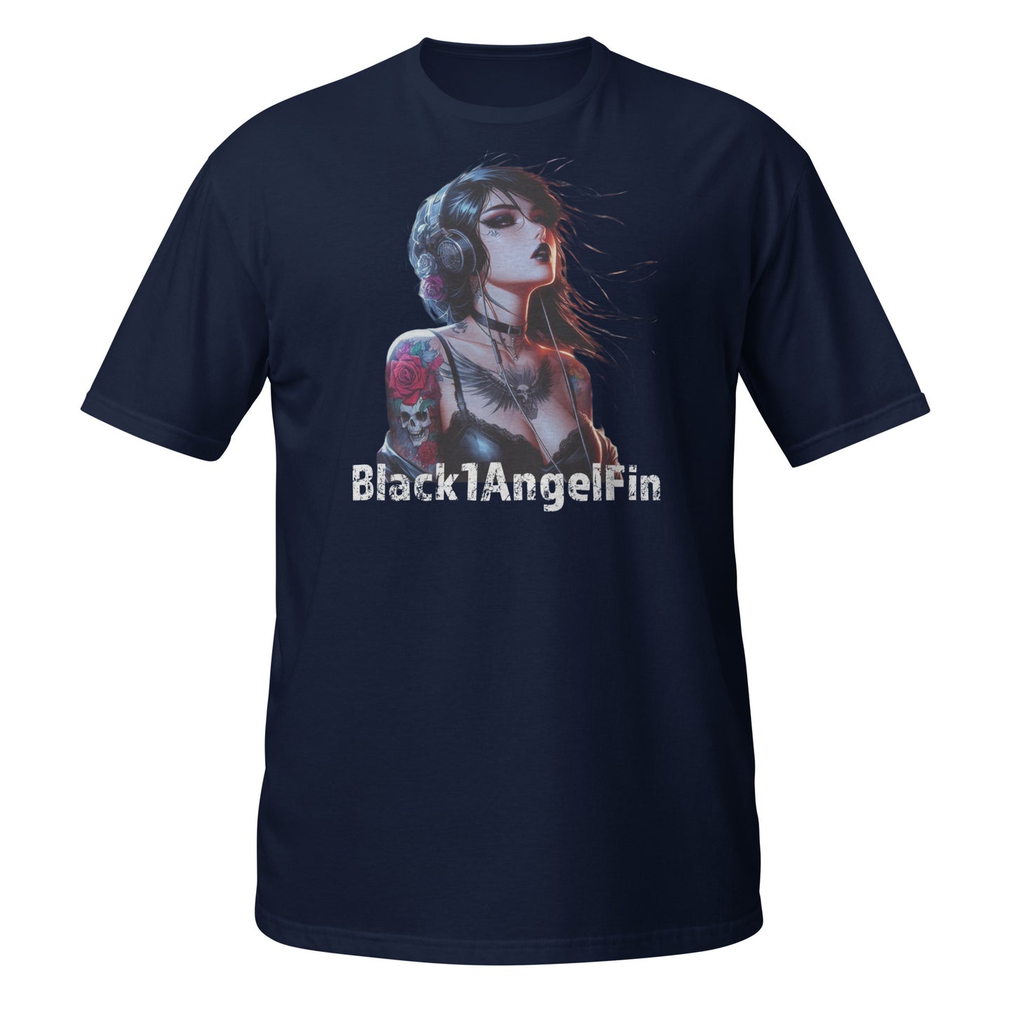 "BlackAngelFin" unisex t-paita (MissPullukka)