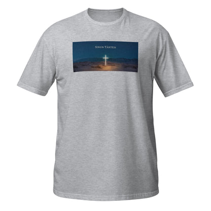 "JOH 3:16" unisex t-paita selkäprinttauksella