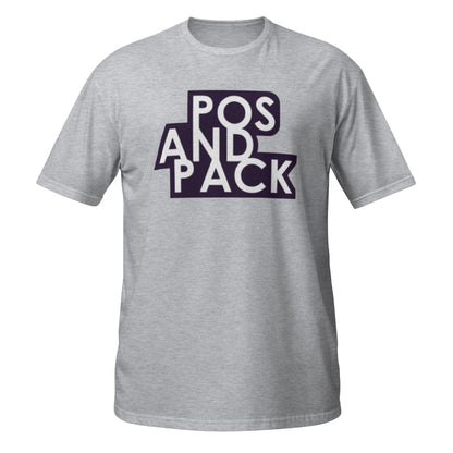 "POS AND PACK" unisex t-shirt (black logo) 