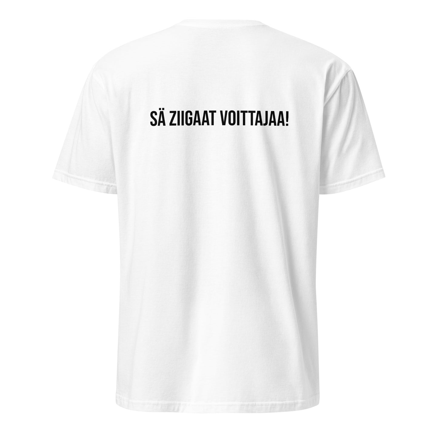 "Ziigaat voittajaa" unisex t-paita (Janni Mäkisalo)