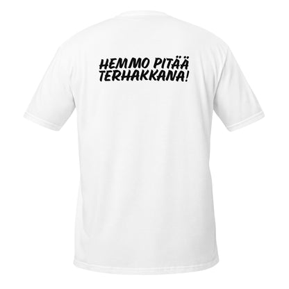 „Hemmo mag es, fruchtbar zu sein“ Unisex-T-Shirt (schwarzer Text) 