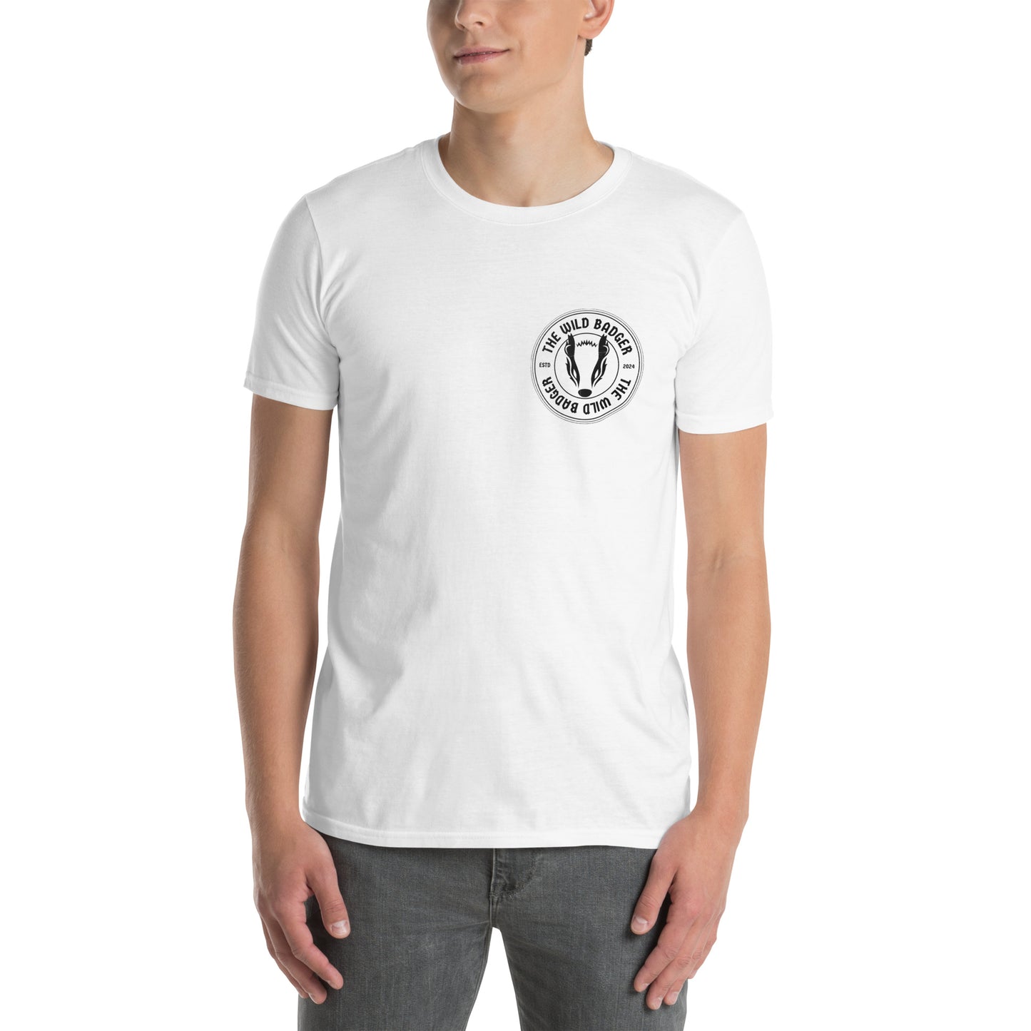 "Wild Badger" t-paita (rinta + teksti selässä)