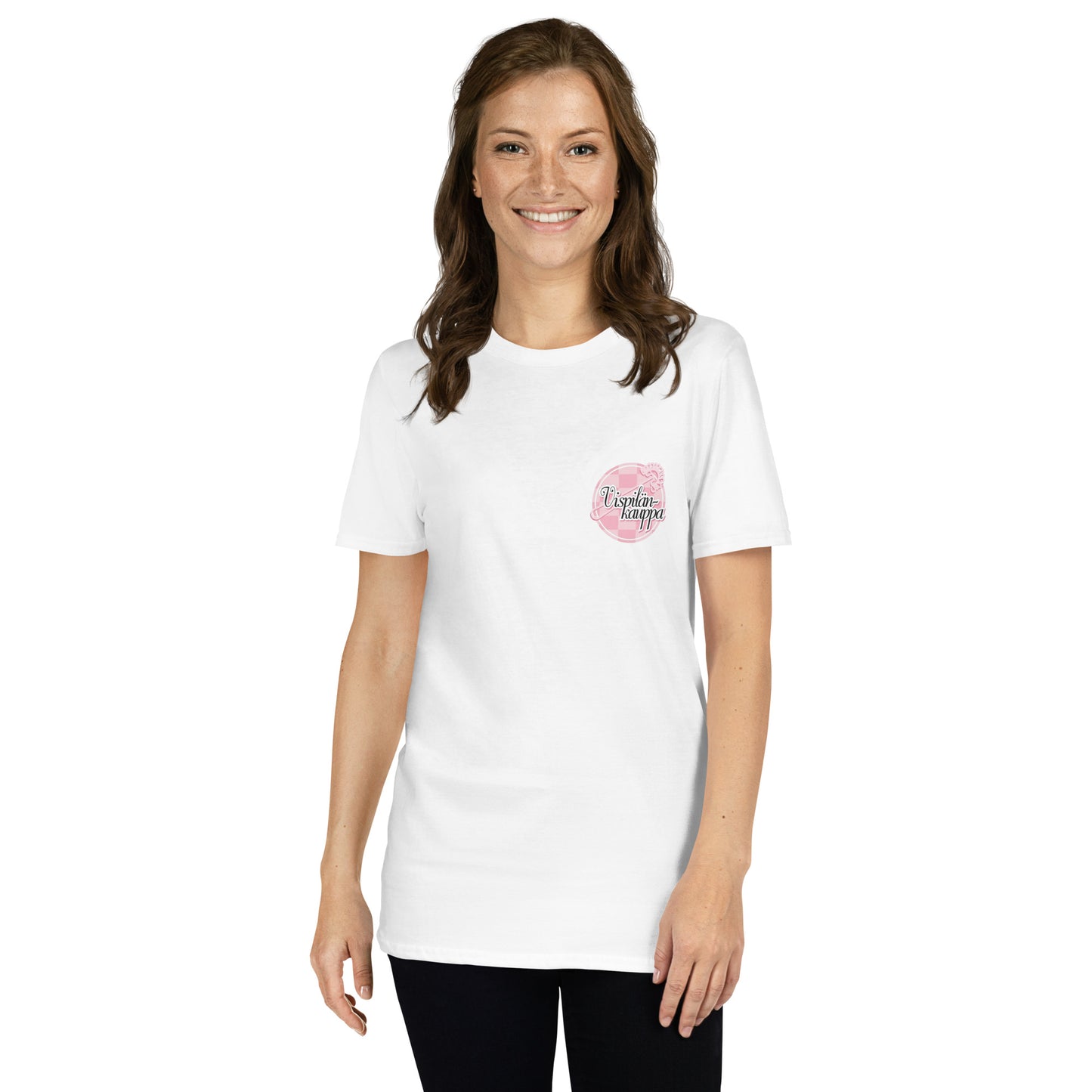"Vispilänkauppa" unisex t-paita (logo pienellä rinnassa)