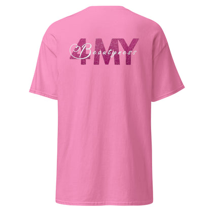 "4MyBeautyness" unisex t-paita (logo rinnassa ja selässä)