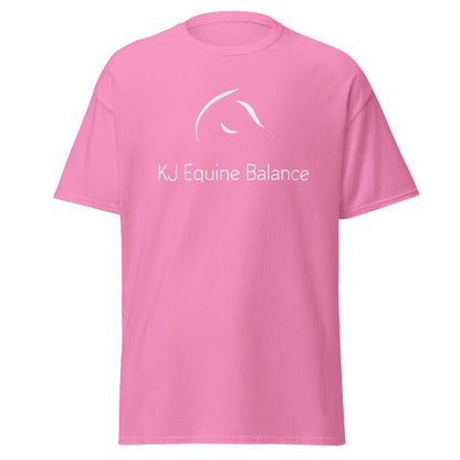 "KJ Equine" unisex t-paita (logo edessä)