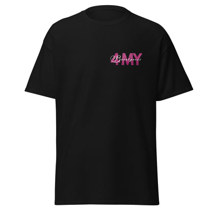 "4MyBeautyness" unisex t-paita (logo rinnassa ja selässä)