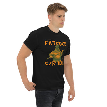 T-Shirt „Fatcock“, Jägerfarben (großes Logo auf der Vorderseite)