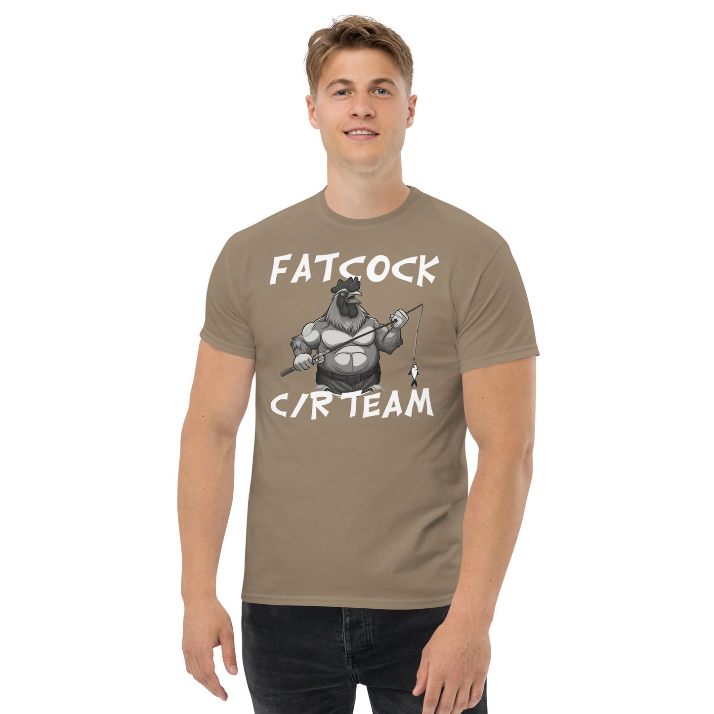 „Fatcock“ T-Shirt (großes Logo auf der Vorderseite)