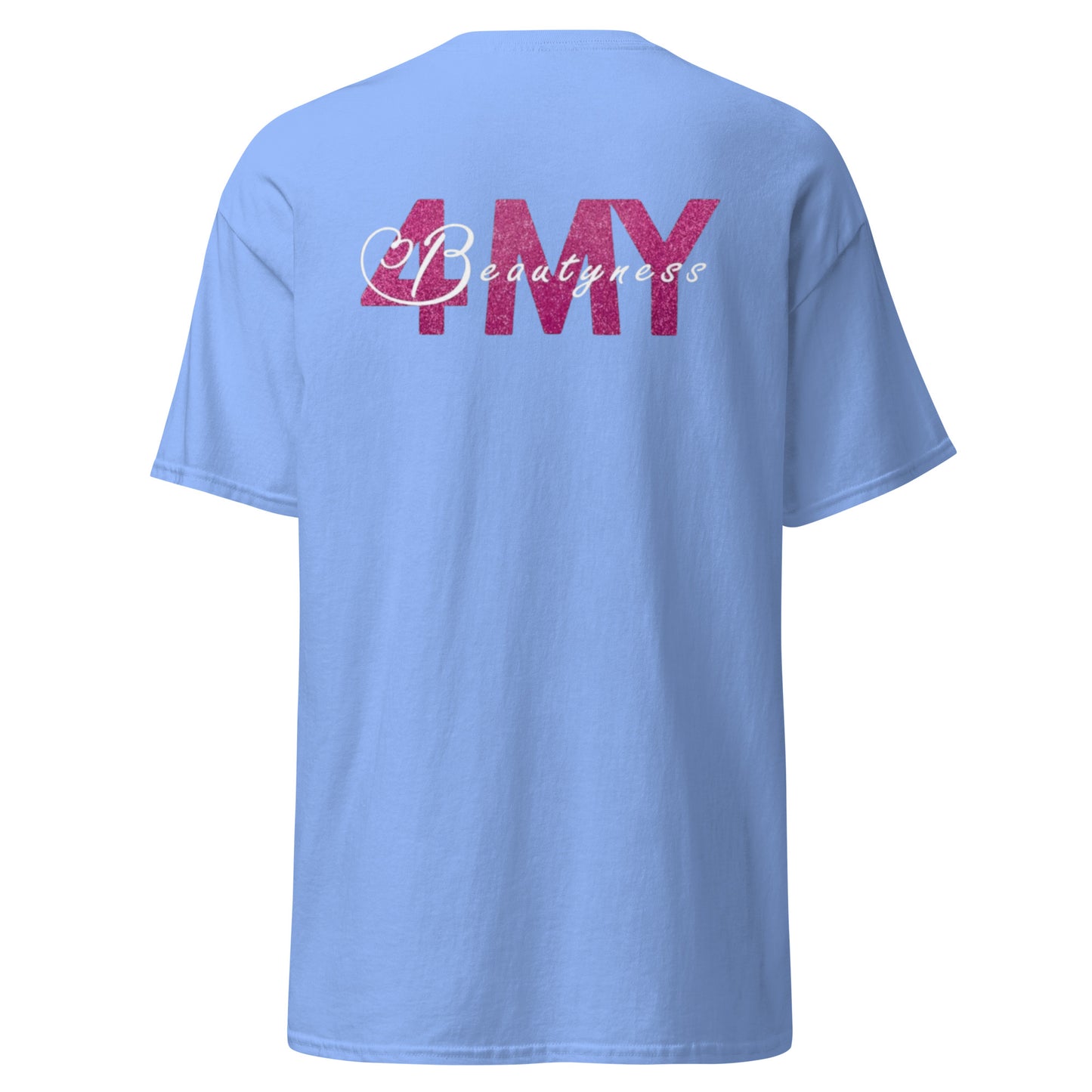 "4MyBeautyness" unisex t-paita (logo selässä)