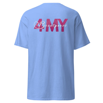 "4MyBeautyness" unisex t-paita (logo rinnassa ja selässä)