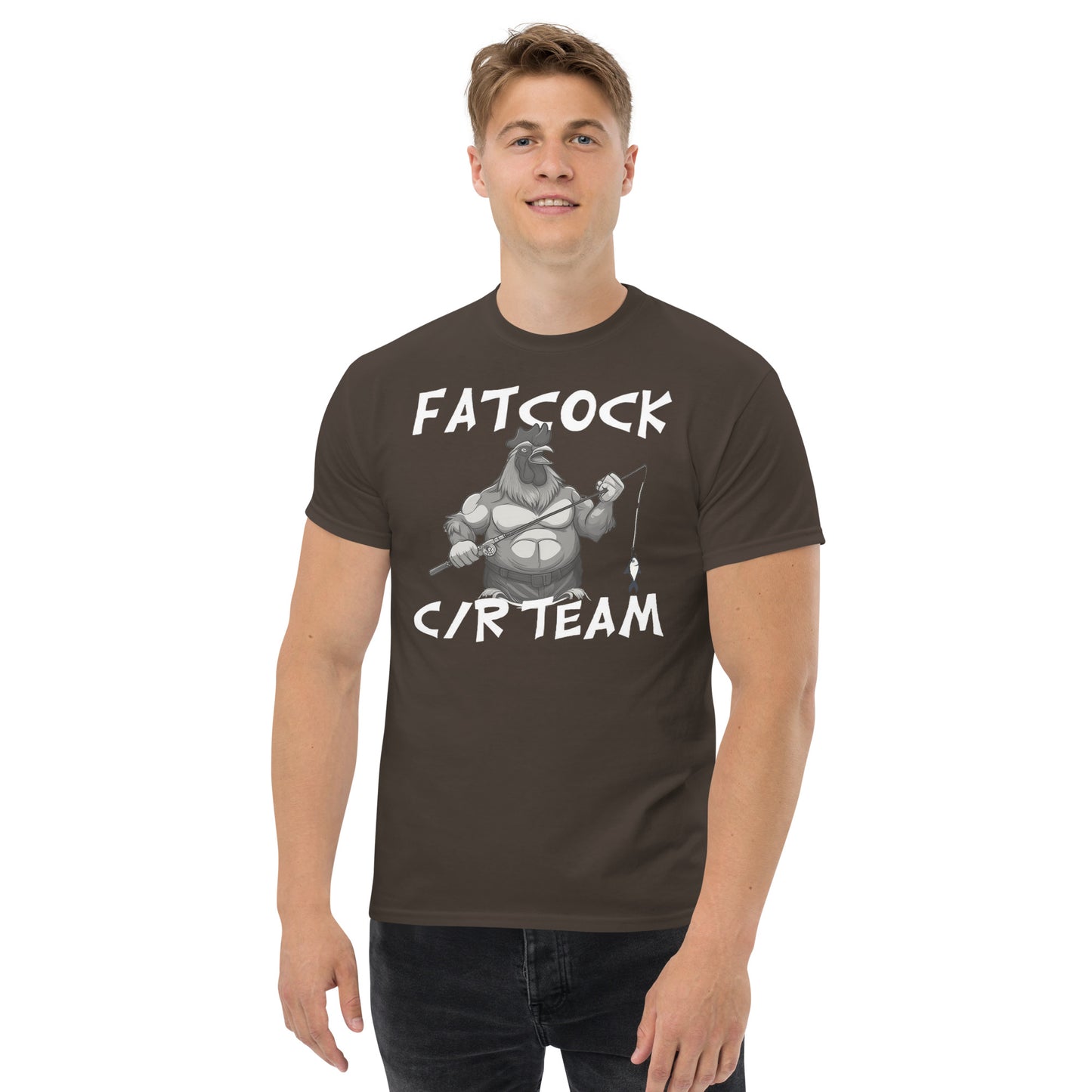 „Fatcock“ T-Shirt (großes Logo auf der Vorderseite)