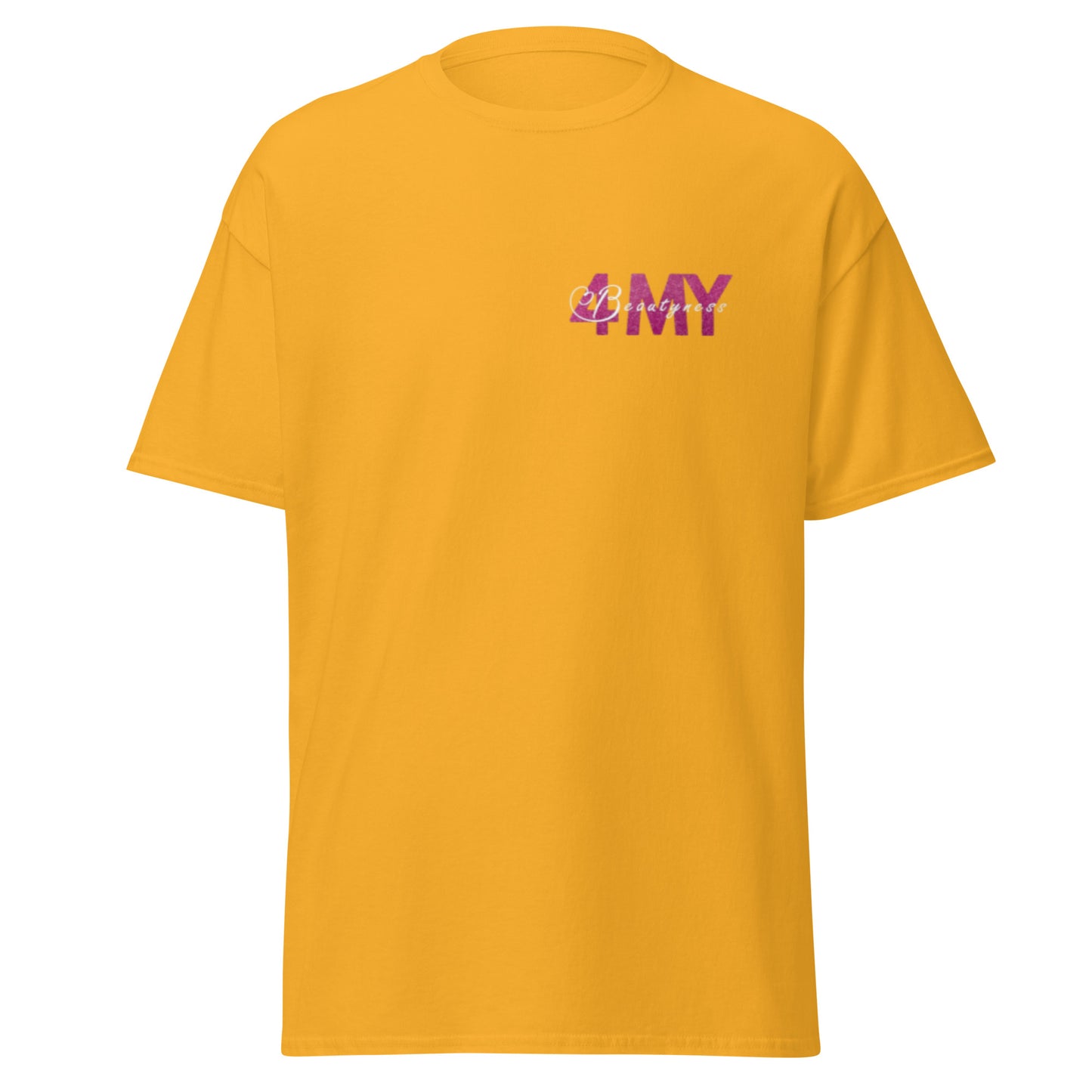 "4MyBeautyness" unisex t-paita (logo rinnassa ja selässä)