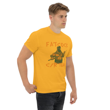 T-Shirt „Fatcock“, Jägerfarben (großes Logo auf der Vorderseite)