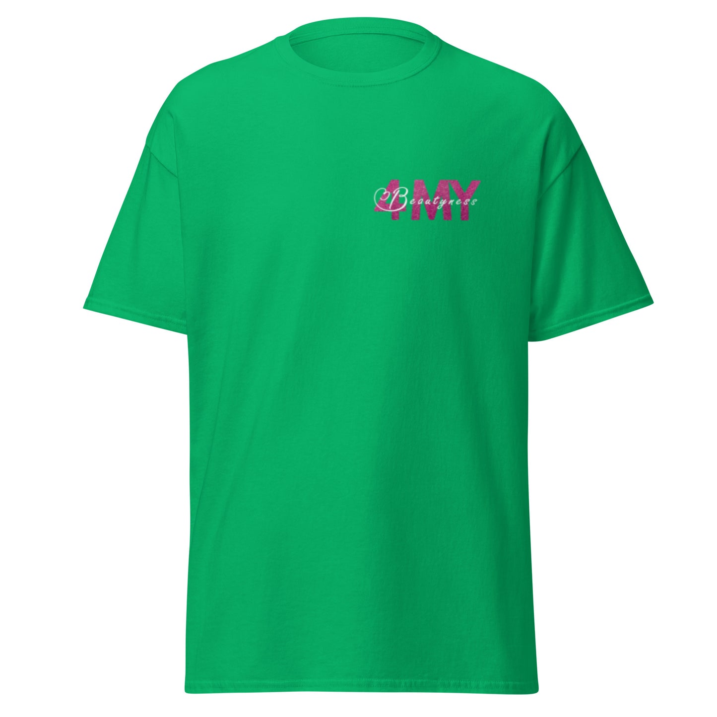 "4MyBeautyness" unisex t-paita (logo rinnassa ja selässä)