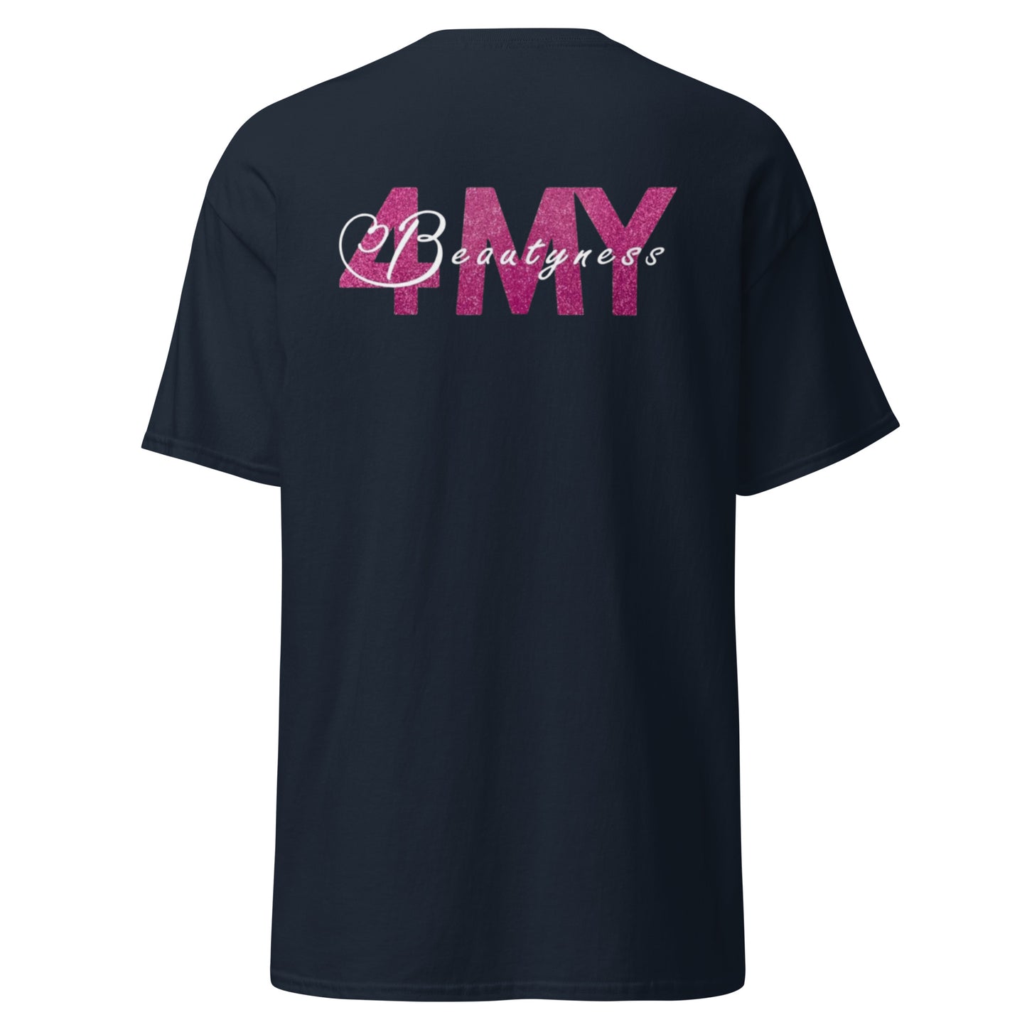 "4MyBeautyness" unisex t-paita (logo selässä)