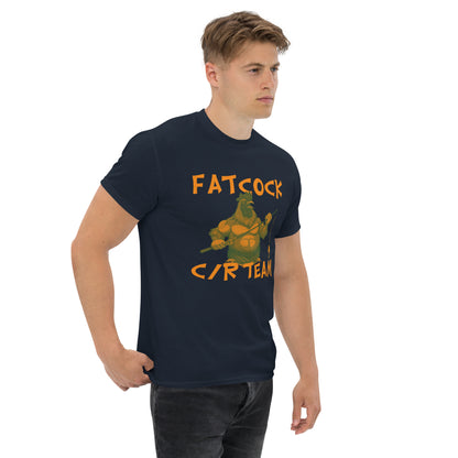 T-Shirt „Fatcock“, Jägerfarben (großes Logo auf der Vorderseite)