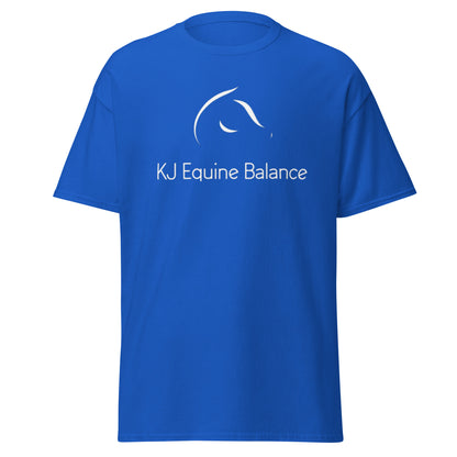 "KJ Equine" unisex t-paita (logo edessä)