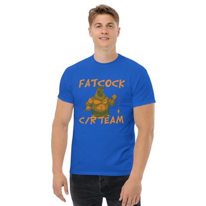 T-Shirt „Fatcock“, Jägerfarben (großes Logo auf der Vorderseite)