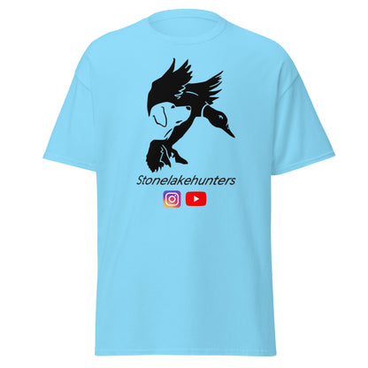 T-Shirt „Stonelake Hunters“, schwarzes Logo