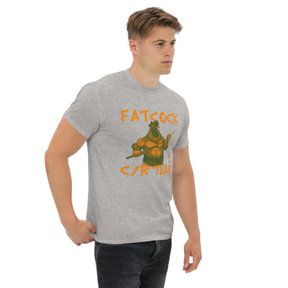 T-Shirt „Fatcock“, Jägerfarben (großes Logo auf der Vorderseite)