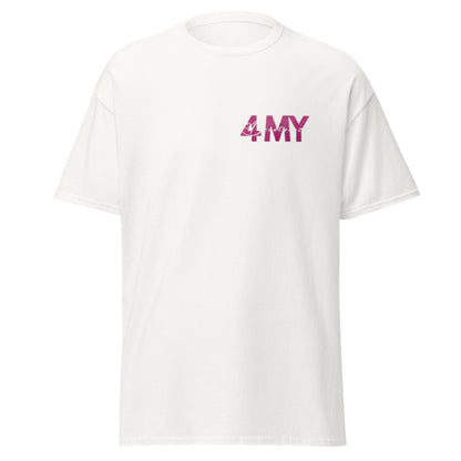 "4MyBeautyness" unisex t-paita (logo rinnassa ja selässä)