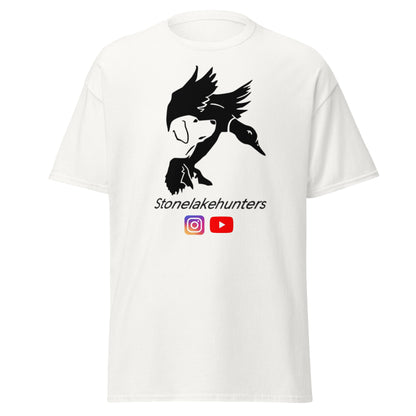 T-Shirt „Stonelake Hunters“, schwarzes Logo