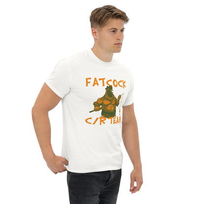 T-Shirt „Fatcock“, Jägerfarben (großes Logo auf der Vorderseite)