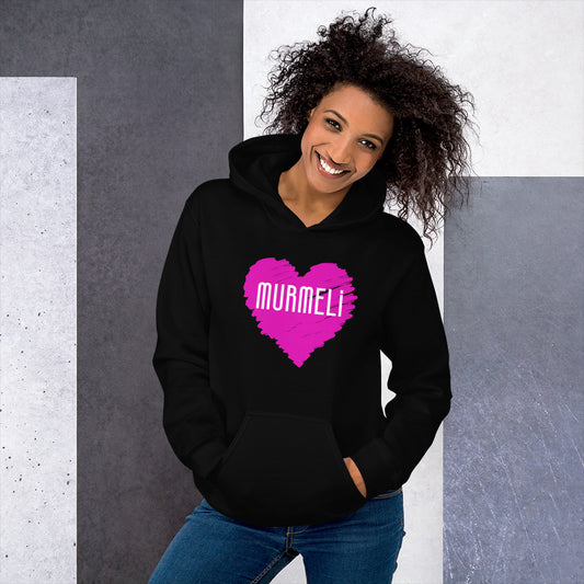 "Murmeli" unisex hoodie (with front print)