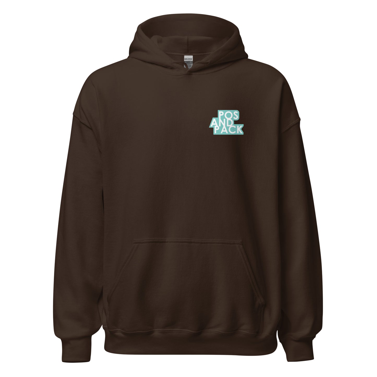 "POS AND PACK" unisex hoodie (mint logo)