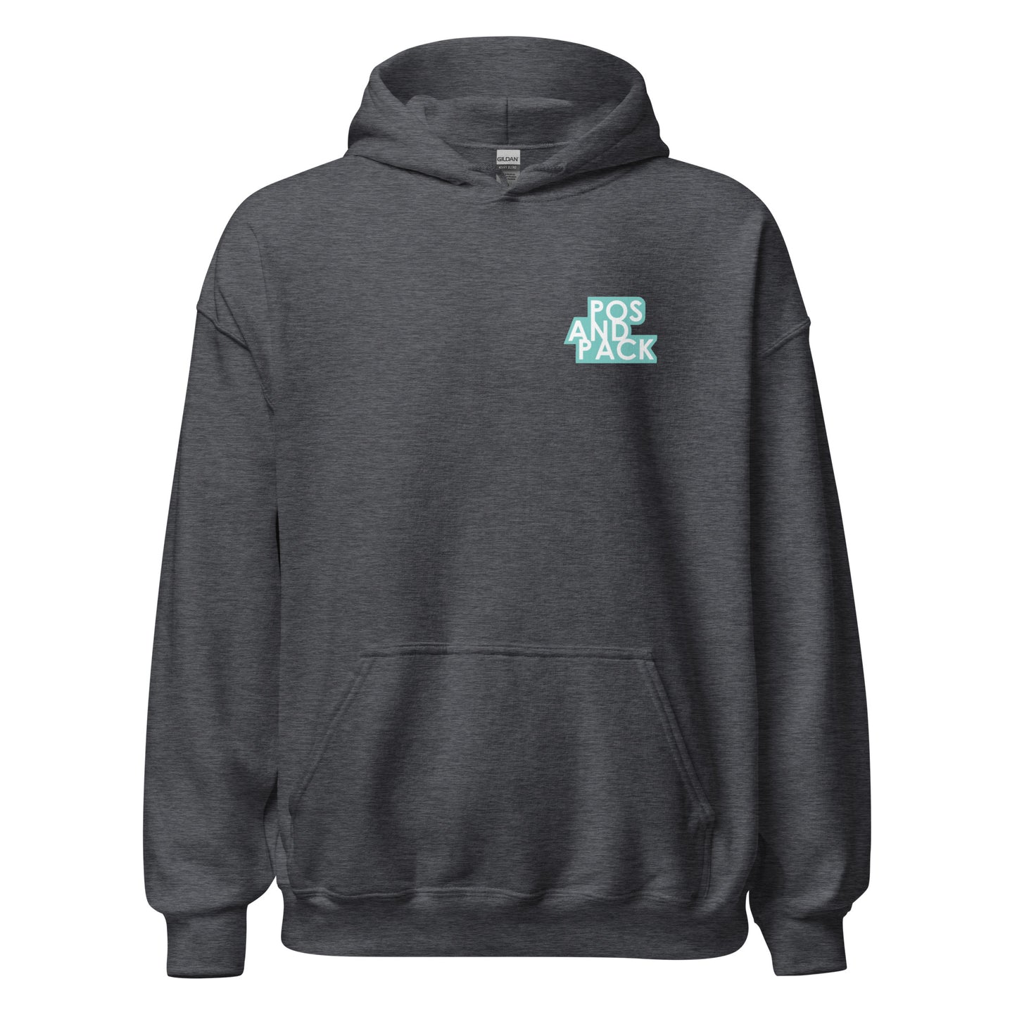 "POS AND PACK" unisex hoodie (mint logo)